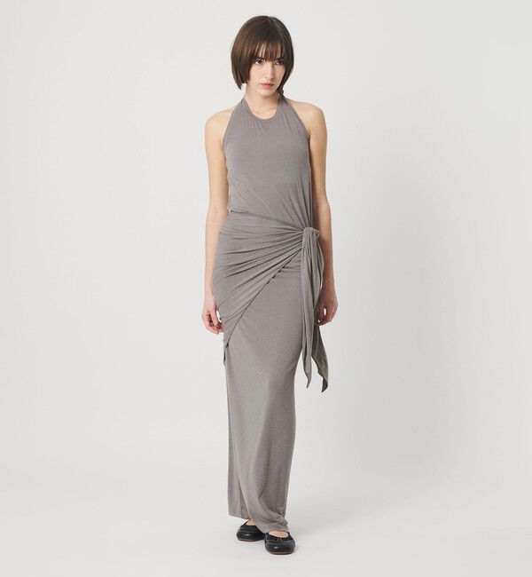 ATTISESSION「＜ATTISESSION＞ホルターネック ロングワンピース」|ワンピース|MD.GRAY