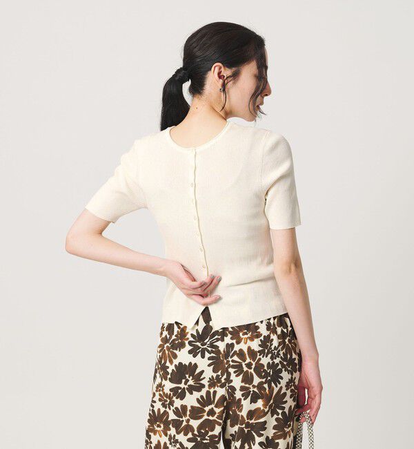 BEAUTY&YOUTH UNITED ARROWS「スパンコール ハーフスリーブ ２WAYカーディガン ウォッシャブル」|カーディガン|OFF WHITE