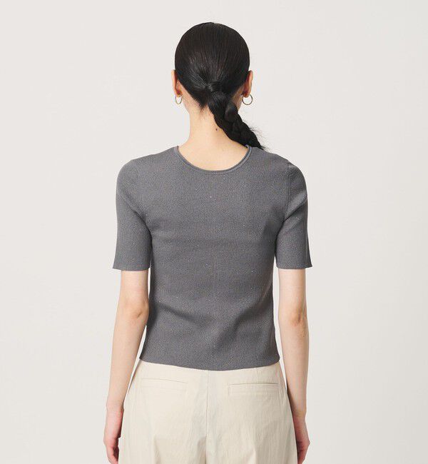 BEAUTY&YOUTH UNITED ARROWS「スパンコール ハーフスリーブ ２WAYカーディガン ウォッシャブル」|カーディガン|