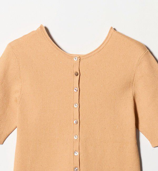 BEAUTY&YOUTH UNITED ARROWS「スパンコール ハーフスリーブ ２WAYカーディガン ウォッシャブル」|カーディガン|