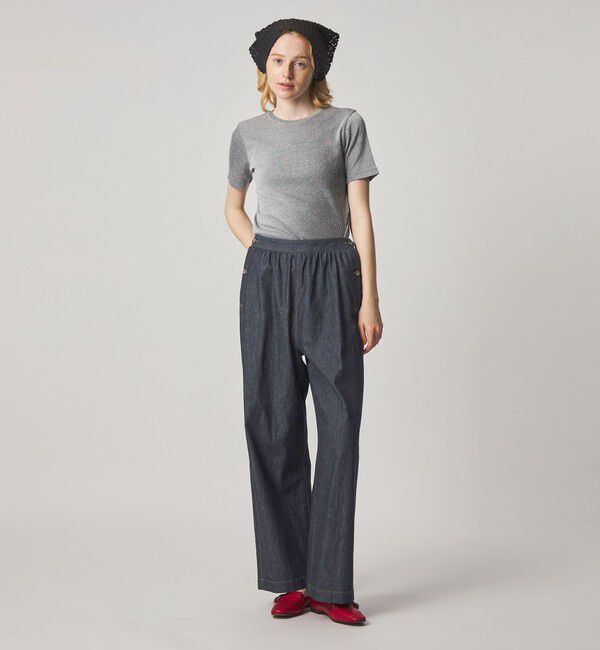 STEVEN ALAN「＜Steven Alan＞ライトオンスデニム ワイドパンツ」|デニム|