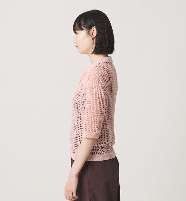 NICE WEATHER「＜NICE WEATHER＞メッシュ ショートスリーブ ポロシャツ」|ニット・セーター|