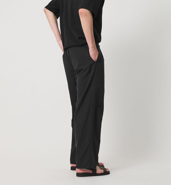 BEAUTY&YOUTH UNITED ARROWS「ライト フラックス 1プリーツ テーパード パンツ NO.9」|チノ|BLACK