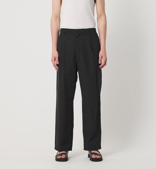 BEAUTY&YOUTH UNITED ARROWS「ライト フラックス 1プリーツ テーパード パンツ NO.9」|チノ|