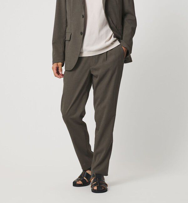 BEAUTY&YOUTH UNITED ARROWS「東レ/TORAY COOL-TEX テーパード パンツ NO.3 ウォッシャブル 接触冷感 吸水速乾 ストレッチ セットアップ」|チノ|