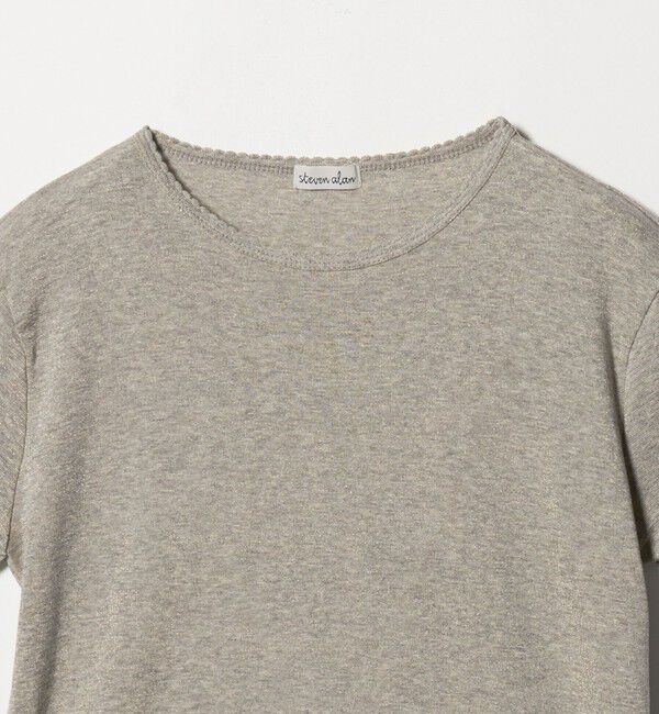 STEVEN ALAN「＜Steven Alan＞ラメジャージー シェルタック プルオーバー」|Tシャツ・カットソー|
