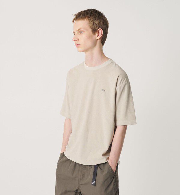 BEAUTY&YOUTH UNITED ARROWS「＜LACOSTE for BEAUTY&YOUTH＞ ワントーン パイル ショートスリーブ Tシャツ」|Tシャツ・カットソー|BEIGE