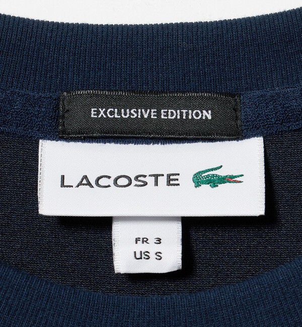 BEAUTY&YOUTH UNITED ARROWS「＜LACOSTE for BEAUTY&YOUTH＞ ワントーン パイル ショートスリーブ Tシャツ」|Tシャツ・カットソー|