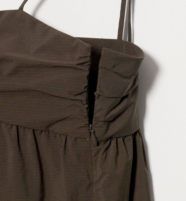BEAUTY&YOUTH UNITED ARROWS「チェック＆ソリッド キャミソールワンピース ウォッシャブル」|ワンピース|