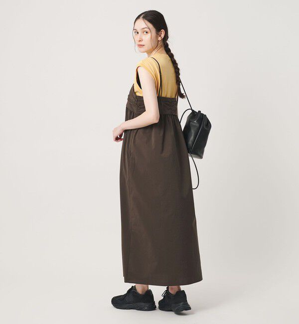 BEAUTY&YOUTH UNITED ARROWS「チェック＆ソリッド キャミソールワンピース ウォッシャブル」|ワンピース|
