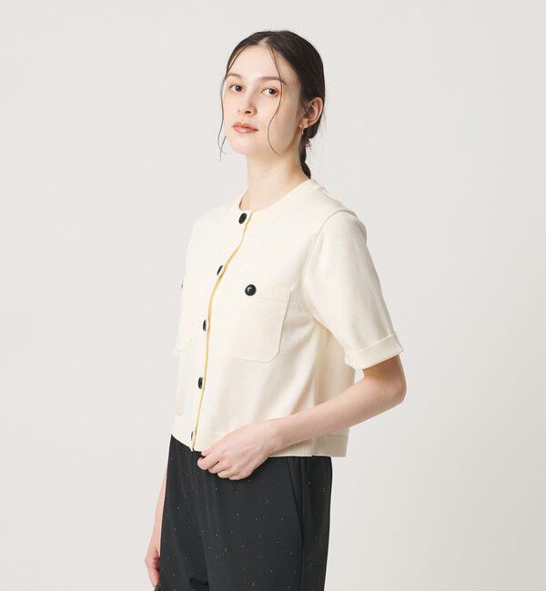 BEAUTY&YOUTH UNITED ARROWS「ポケット ハーフスリーブ カーディガン ウォッシャブル」|カーディガン|