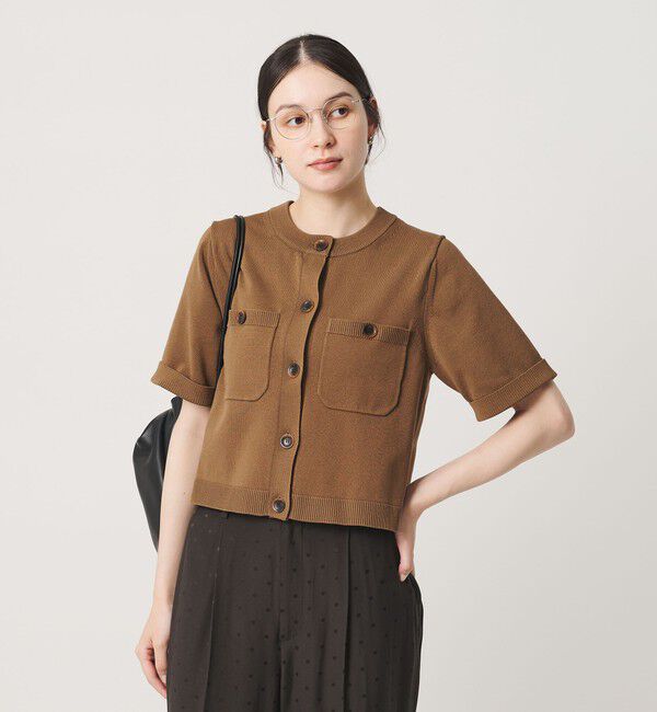 BEAUTY&YOUTH UNITED ARROWS「ポケット ハーフスリーブ カーディガン ウォッシャブル」|カーディガン|