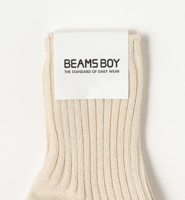 BEAMSBOY「1/2ソリッド リブ ソックス」|ソックス|