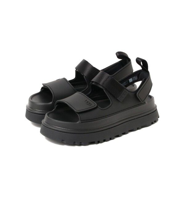 Ray BEAMS 「UGG(R) / GoldenGlow」|サンダル|BLACK
