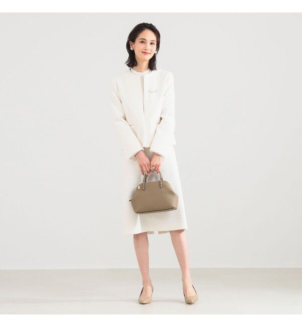 Demi-Luxe BEAMS 「ツイード クルーネック ジャケット＊」|ダッフルコート|