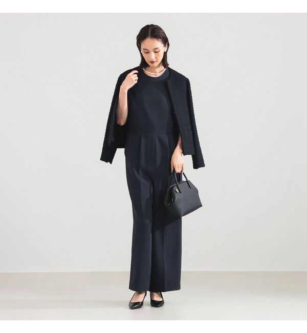 Demi-Luxe BEAMS 「ツイード クルーネック ジャケット＊」|ダッフルコート|