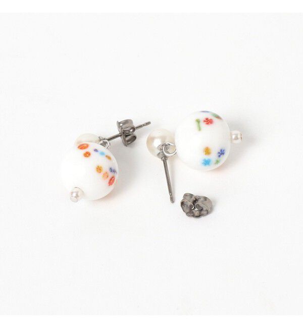Ray BEAMS 「ミックス パールビーズ ピアス」|ピアス|