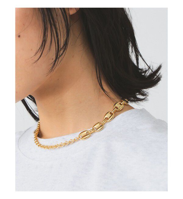 Ray BEAMS 「ミックス チェーン ネックレス」|ネックレス|GOLD