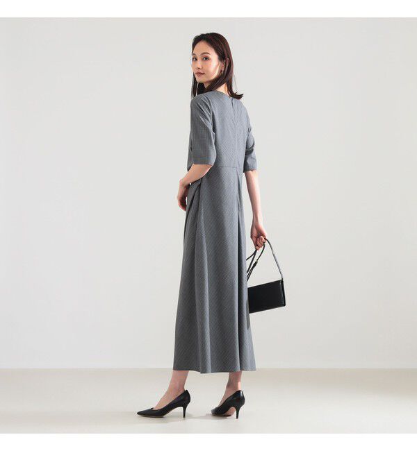 Demi-Luxe BEAMS 「アシンメトリー タック バイアス ワンピース」|ワンピース|
