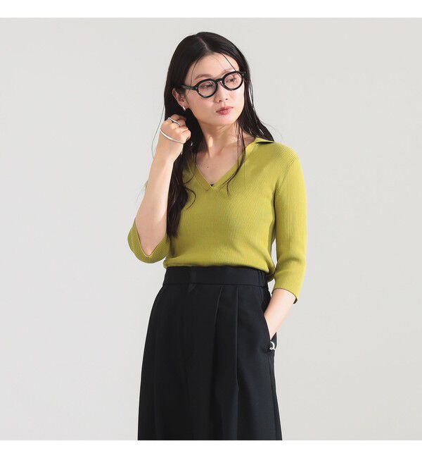 Demi-Luxe BEAMS 「16ゲージ コットン スキッパー ニット」|ニット・セーター|
