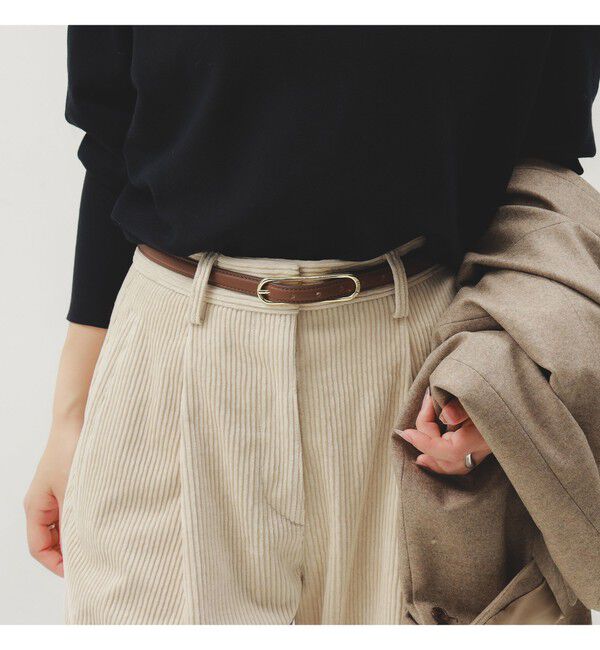 Demi-Luxe BEAMS 「PUNTI. / OVAL ベルト」|ベルト|DARK BROWN