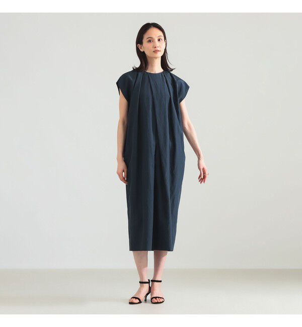 Demi-Luxe BEAMS 「リネン オーバー タック ワンピース」|ワンピース|