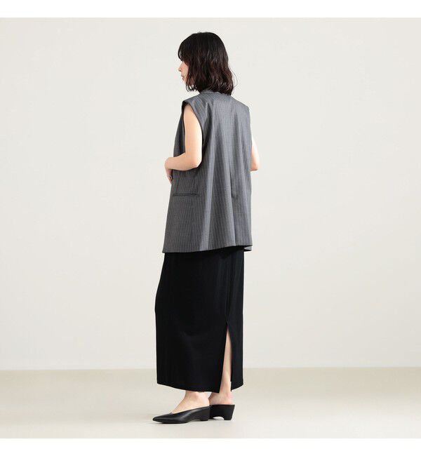 Demi-Luxe BEAMS 「エディター東原妙子 &times; Demi-Luxe BEAMS / ウォッシャブルウール ジレ」|ダウン|