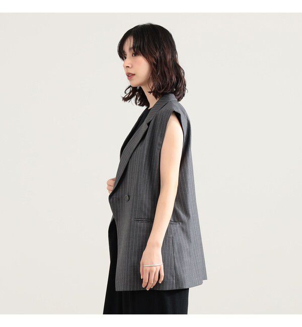 Demi-Luxe BEAMS 「エディター東原妙子 &times; Demi-Luxe BEAMS / ウォッシャブルウール ジレ」|ダウン|