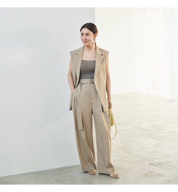 Demi-Luxe BEAMS 「エディター東原妙子 &times; Demi-Luxe BEAMS / ウォッシャブルウール ジレ」|ダウン|