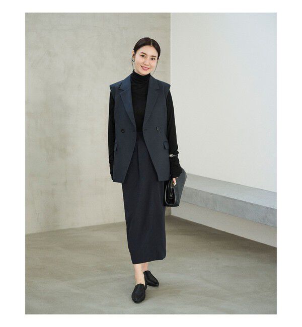 Demi-Luxe BEAMS 「エディター東原妙子 &times; Demi-Luxe BEAMS / ウォッシャブルウール ジレ」|ダウン|