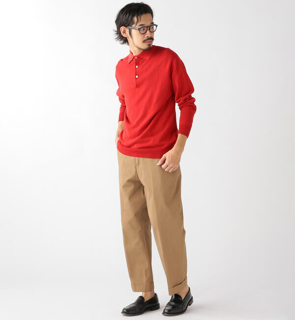 BEAMS「BEAMS PLUS / 12ゲージ ニット ポロシャツ」|ポロシャツ|