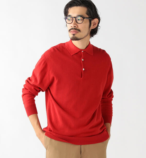 BEAMS「BEAMS PLUS / 12ゲージ ニット ポロシャツ」|ポロシャツ|
