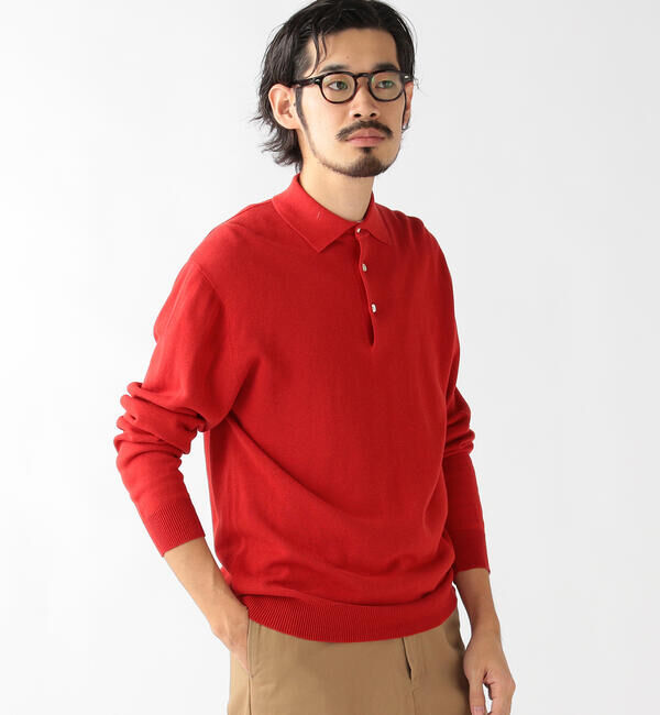 BEAMS「BEAMS PLUS / 12ゲージ ニット ポロシャツ」|ポロシャツ|
