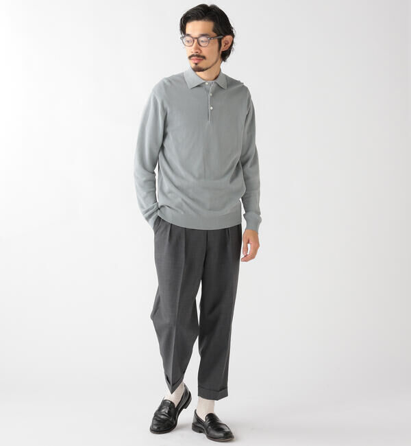 BEAMS「BEAMS PLUS / 12ゲージ ニット ポロシャツ」|ポロシャツ|