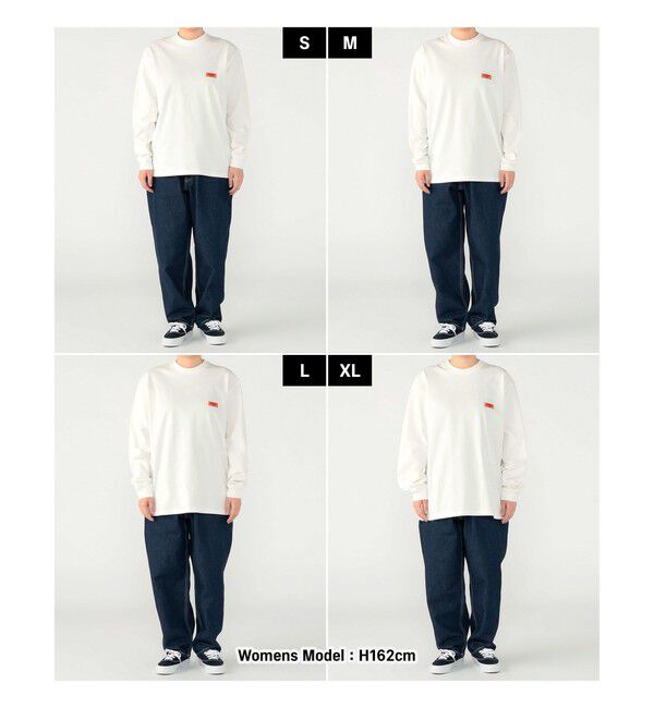BEAMS「【別注】UNIVERSAL OVERALL / ロゴ ロングスリーブ Tシャツ」|Tシャツ・カットソー|