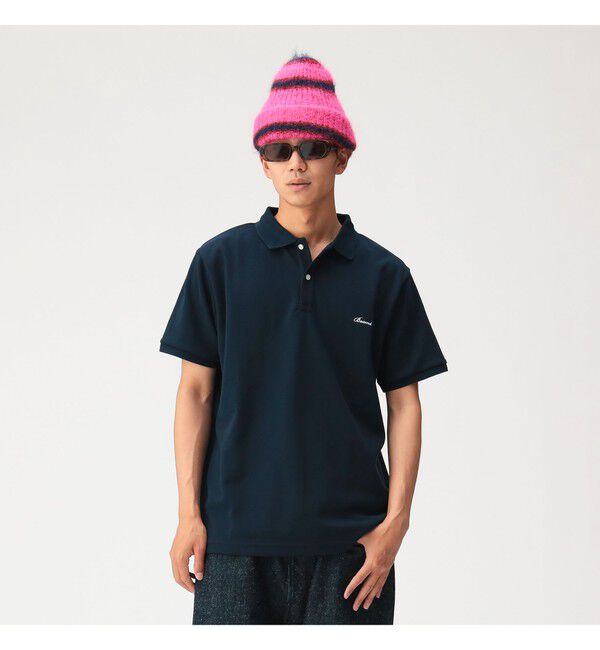 BEAMS「ワンポイント ポロシャツ 【ベーシックフィット】」|ポロシャツ|NAVY