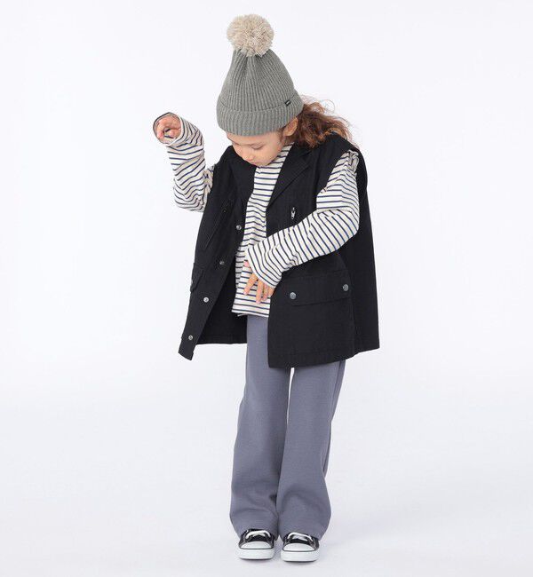 SHIPS KIDS「【SHIPS KIDS別注】GOLDENMILLS:100～140cm / ミリタリー ベスト」|ダウンベスト・ベスト|