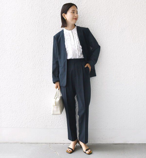SHIPS for women「〈手洗い可能〉FUNCTIONAL テーパード パンツ（セットアップ対応）」|その他|