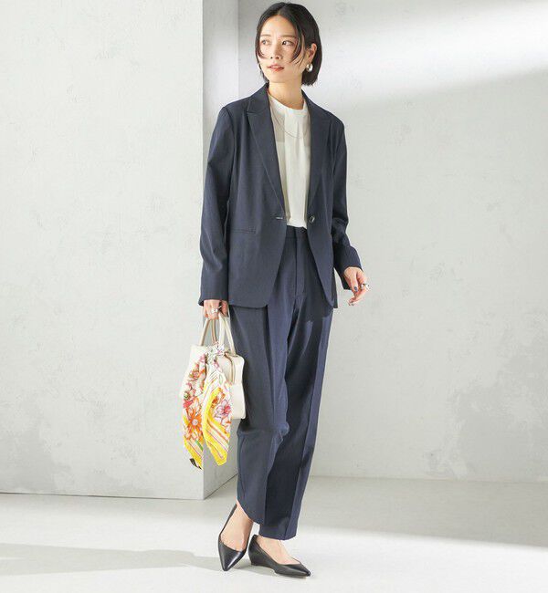 SHIPS for women「〈手洗い可能〉FUNCTIONAL テーパード パンツ（セットアップ対応）」|その他|