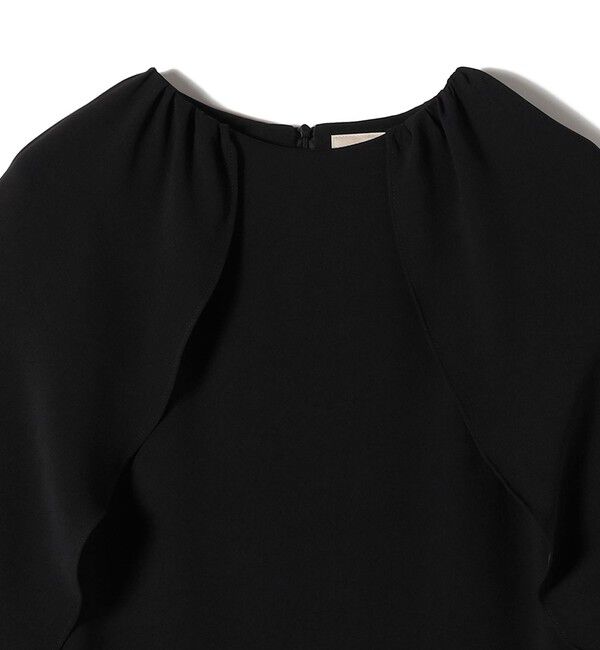 SHIPS for women「troisiemeCHACO:〈手洗い可能〉ジョーゼット ケープ ワンピース（セレモニー対応可）」|ワンピース|