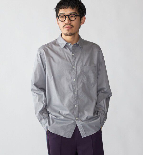 SHIPS「SHIPS: 〈MADE IN JAPAN〉ハイカウント ワッシャー レギュラーカラーシャツ」|シャツ・ブラウス|