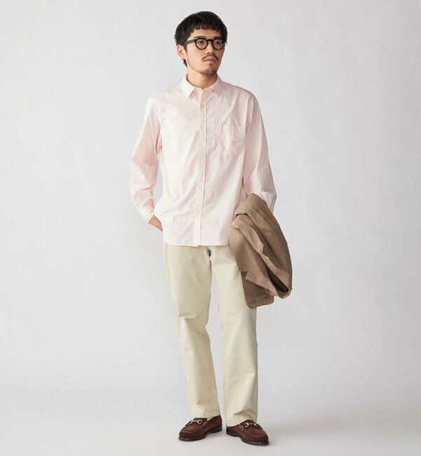 SHIPS「SHIPS: 〈MADE IN JAPAN〉ハイカウント ワッシャー レギュラーカラーシャツ」|シャツ・ブラウス|