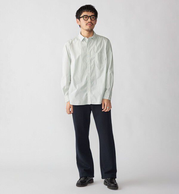 SHIPS「SHIPS: 〈MADE IN JAPAN〉ハイカウント ワッシャー レギュラーカラーシャツ」|シャツ・ブラウス|
