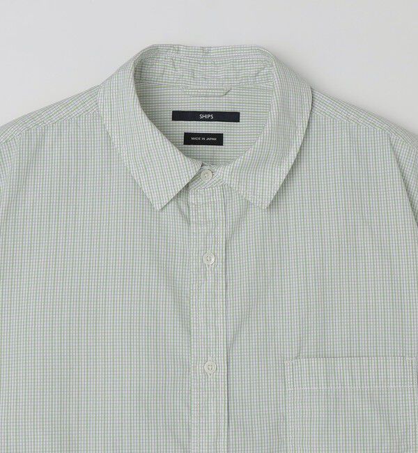 SHIPS「SHIPS: 〈MADE IN JAPAN〉ハイカウント ワッシャー レギュラーカラーシャツ」|シャツ・ブラウス|
