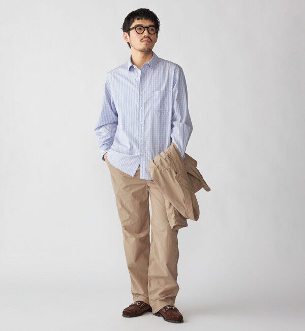 SHIPS「SHIPS: 〈MADE IN JAPAN〉ハイカウント ワッシャー レギュラーカラーシャツ」|シャツ・ブラウス|