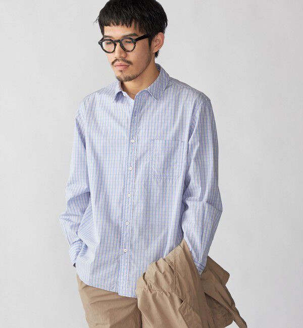 SHIPS「SHIPS: 〈MADE IN JAPAN〉ハイカウント ワッシャー レギュラーカラーシャツ」|シャツ・ブラウス|