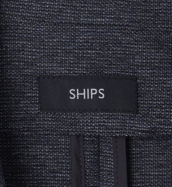 SHIPS「SHIPS:〈ストレッチ/洗濯機可能〉ウール ブレンド からみ織り ジャケット」|テーラードジャケット|