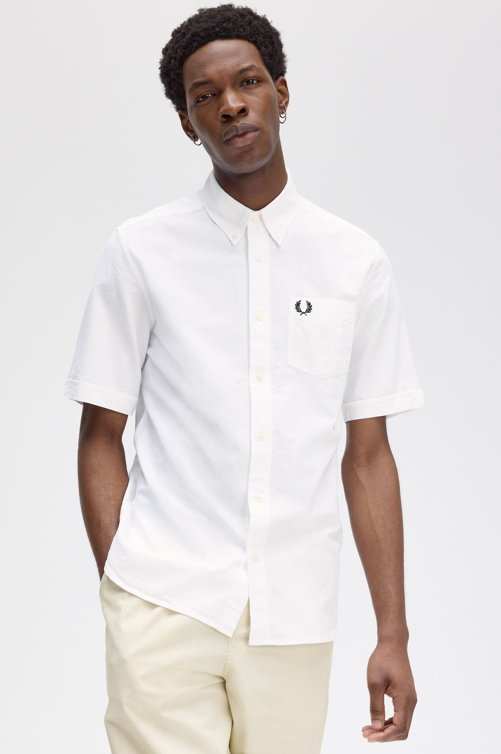 FRED PERRY 「Oxford Short Sleeve Shirt／オックスフォードショートスリーブシャツ」|シャツ・ブラウス|