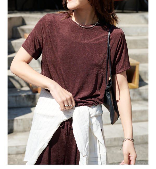 OUTDOOR PRODUCTS Usual Things「シャイニージャージーTEE」|Tシャツ・カットソー|ブラウン