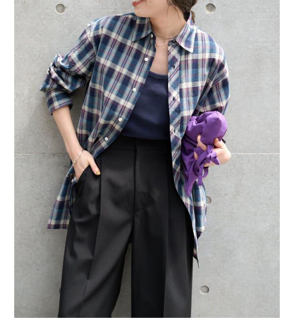 OUTDOOR PRODUCTS Usual Things「マドラスチェックプレーンシャツ」|シャツ・ブラウス|